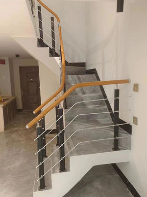 Σύγχρονο διαμέρισμα από ανοξείδωτο χάλυβα Αλουμίνιο χειροκίνητη σκάλα