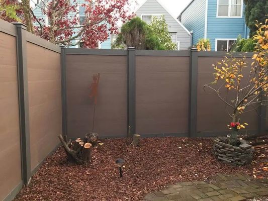 Τοποθετημένο στο πάτωμα 2024 Design UV-proof Wood Plastic Composite Fence Board για εξωτερικούς χώρους