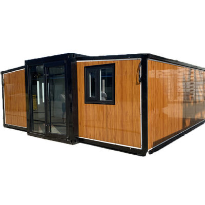 Αδιάβροχο Prefab Container House με πολυγωνική οροφή και υλικό οροφής από θερμαινόμενο γυαλί