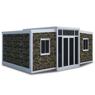 Χάλυβα δομή πολυτελή 2 υπνοδωμάτια Prefab δοχείο σπίτι για γραφείο και κοιτώνα