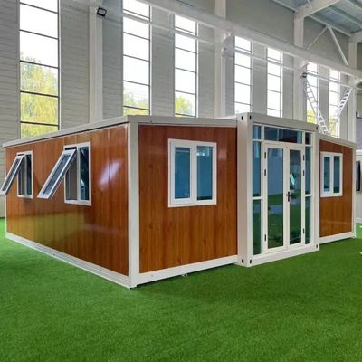 Χάλυβα δομή πολυτελή 2 υπνοδωμάτια Prefab δοχείο σπίτι για γραφείο και κοιτώνα