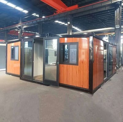 Εύκολο να συναρμολογήσετε το διπλό δωμάτιο Σπίτια έτοιμα να ζήσουν Σύγχρονο στυλ σχεδιασμού Πολυχωροειδής κατασκευή στέγης