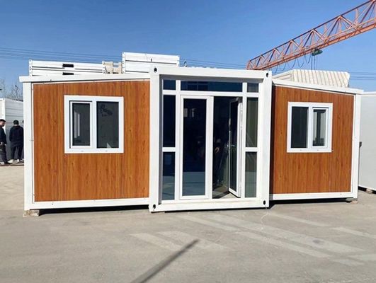 Εύκολο να συναρμολογήσετε το διπλό δωμάτιο Σπίτια έτοιμα να ζήσουν Σύγχρονο στυλ σχεδιασμού Πολυχωροειδής κατασκευή στέγης