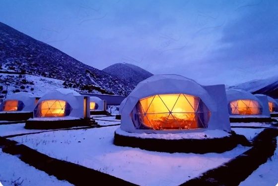 Φάρμα εξωτερικά στρογγυλή σκηνή Glamping Dome με εξατομικευμένο χρώμα