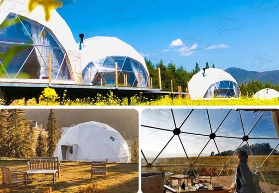 Φάρμα εξωτερικά στρογγυλή σκηνή Glamping Dome με εξατομικευμένο χρώμα
