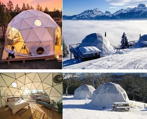 Φάρμα εξωτερικά στρογγυλή σκηνή Glamping Dome με εξατομικευμένο χρώμα